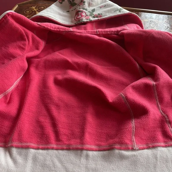 LULULEMON old school sz 4/6 scuba hoody SzM floral polka dot jacket zip up - Picture 4 of 8